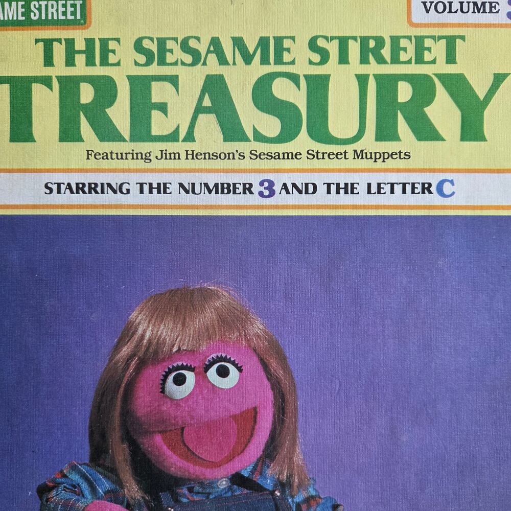 VTG Sesame Street Treasury volume 3 starring  number 3 & letter C Jim Henson - Picture 2 of 7